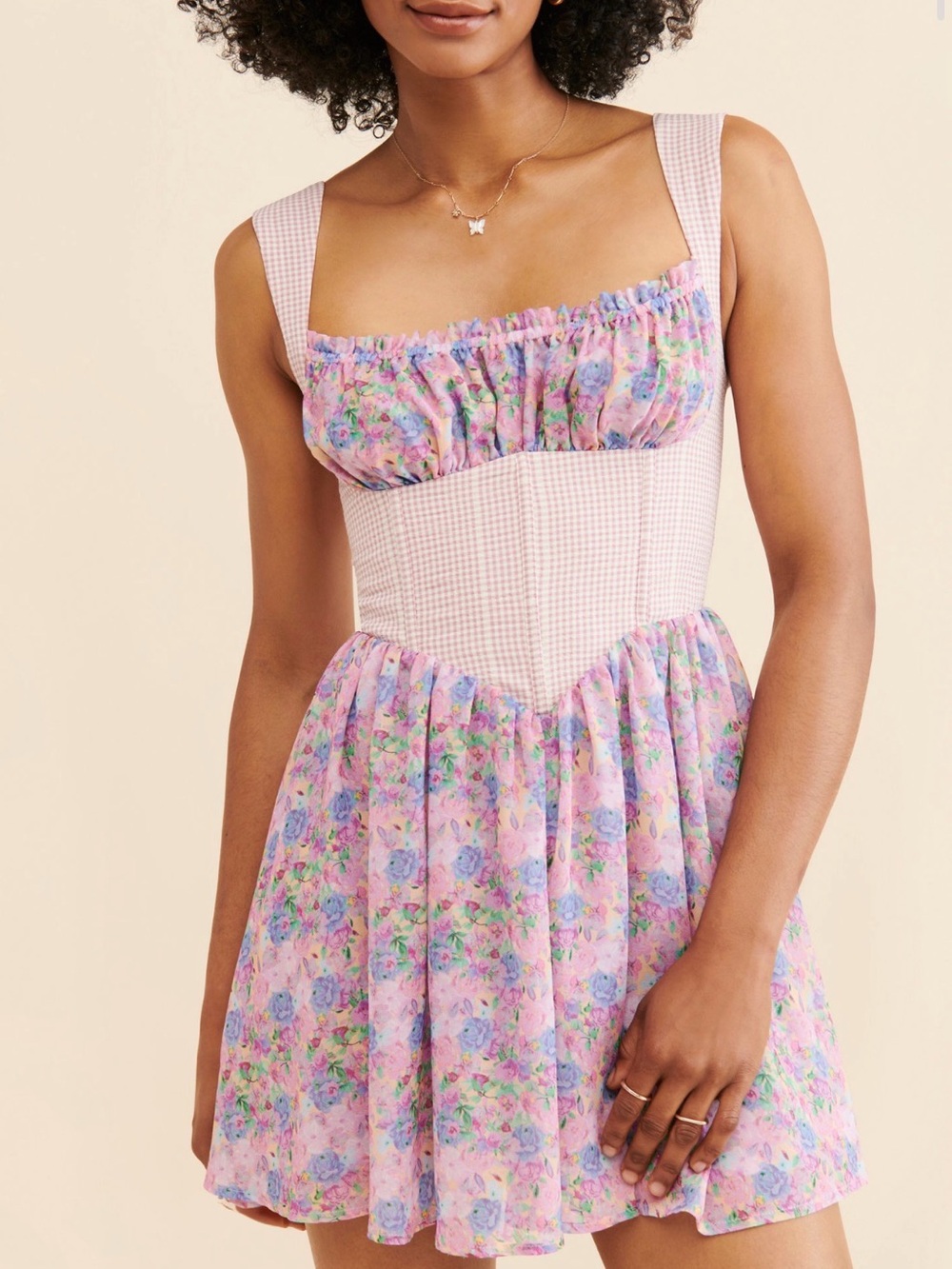 For Love & Lemons Brenna Mini dress size S NWT